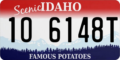 ID license plate 1O6148T