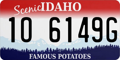 ID license plate 1O6149G
