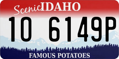 ID license plate 1O6149P