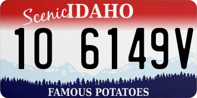 ID license plate 1O6149V