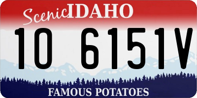 ID license plate 1O6151V