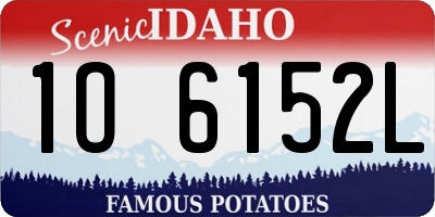 ID license plate 1O6152L