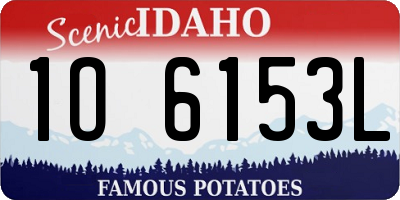 ID license plate 1O6153L
