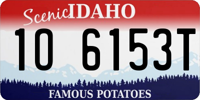 ID license plate 1O6153T
