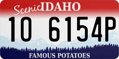 ID license plate 1O6154P