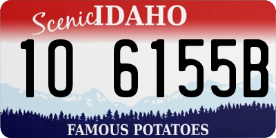 ID license plate 1O6155B