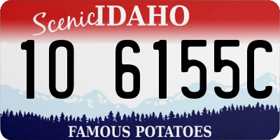ID license plate 1O6155C
