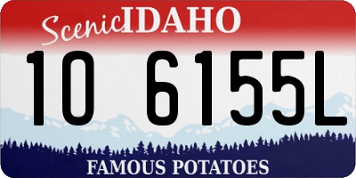 ID license plate 1O6155L