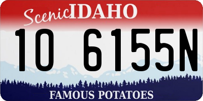 ID license plate 1O6155N