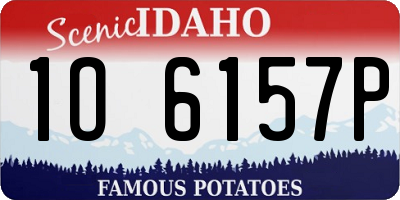 ID license plate 1O6157P
