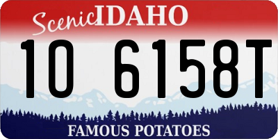 ID license plate 1O6158T