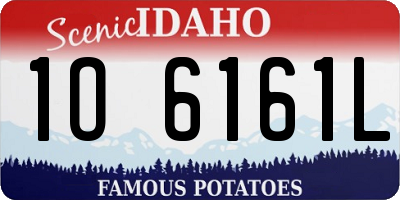 ID license plate 1O6161L