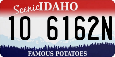 ID license plate 1O6162N