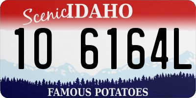 ID license plate 1O6164L