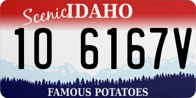 ID license plate 1O6167V