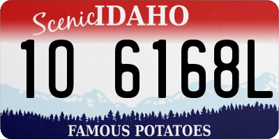ID license plate 1O6168L