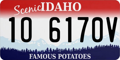 ID license plate 1O6170V