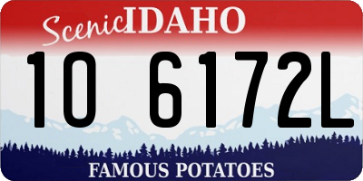 ID license plate 1O6172L