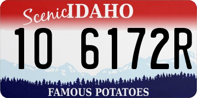 ID license plate 1O6172R