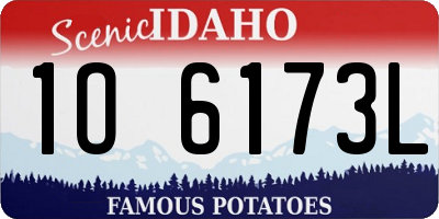 ID license plate 1O6173L