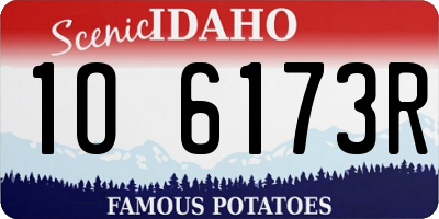 ID license plate 1O6173R
