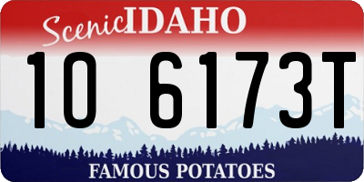 ID license plate 1O6173T
