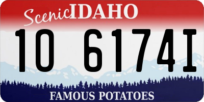 ID license plate 1O6174I