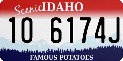 ID license plate 1O6174J