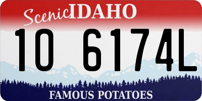 ID license plate 1O6174L