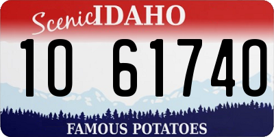 ID license plate 1O6174O