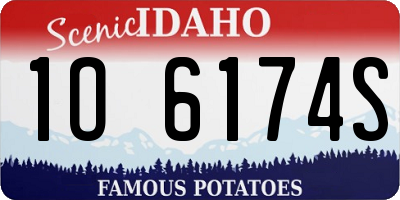 ID license plate 1O6174S