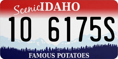 ID license plate 1O6175S