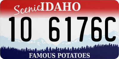 ID license plate 1O6176C