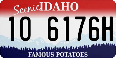 ID license plate 1O6176H