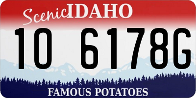 ID license plate 1O6178G