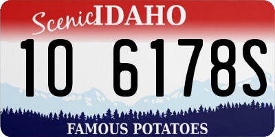 ID license plate 1O6178S