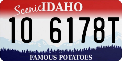 ID license plate 1O6178T