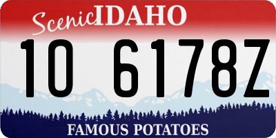 ID license plate 1O6178Z