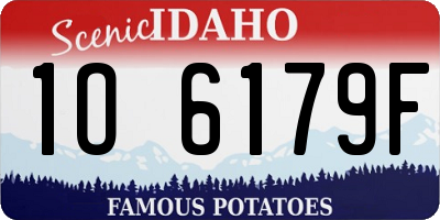ID license plate 1O6179F