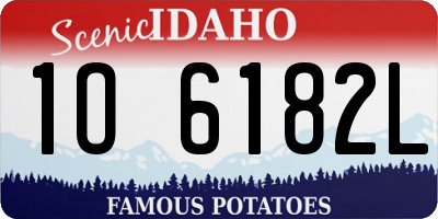 ID license plate 1O6182L