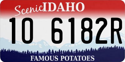 ID license plate 1O6182R