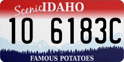 ID license plate 1O6183C
