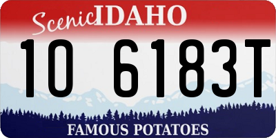 ID license plate 1O6183T