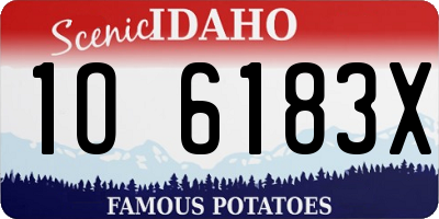 ID license plate 1O6183X