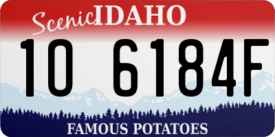 ID license plate 1O6184F