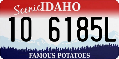 ID license plate 1O6185L