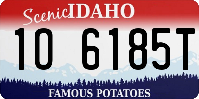 ID license plate 1O6185T