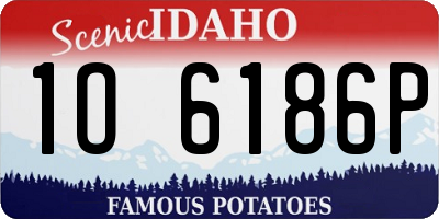 ID license plate 1O6186P