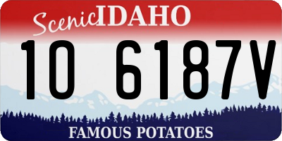 ID license plate 1O6187V