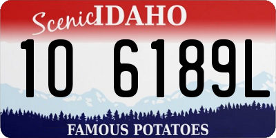 ID license plate 1O6189L